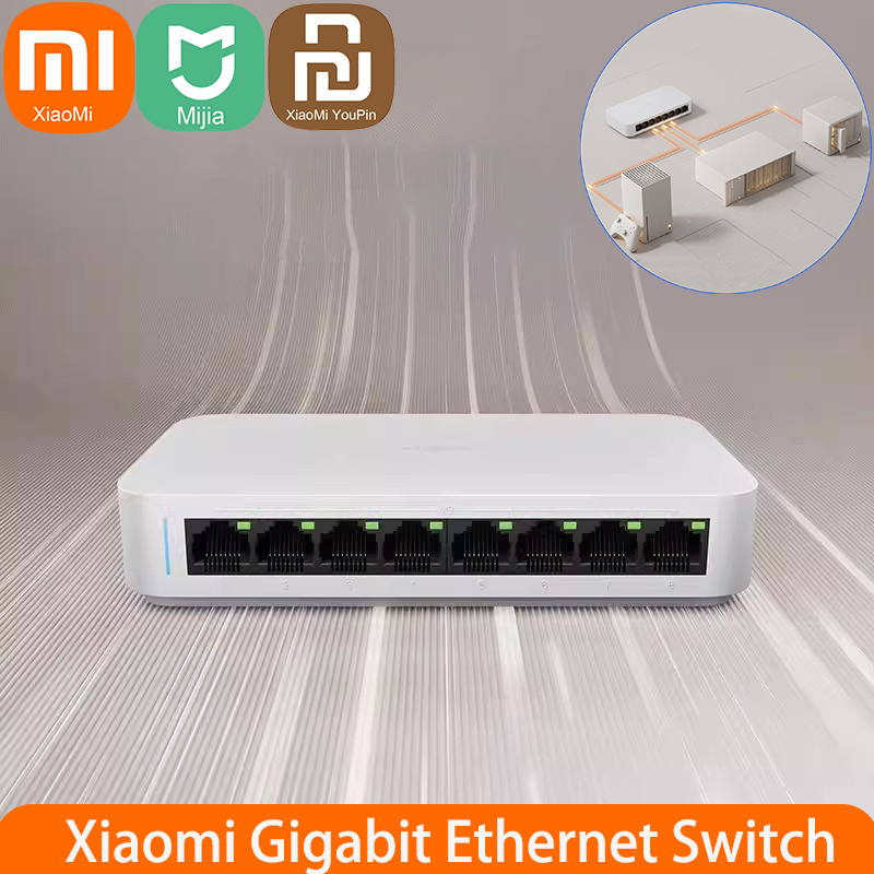 Xiaomi Hub Mijia Hub - Xiaomi Mi 8 port RJ45 sakelar