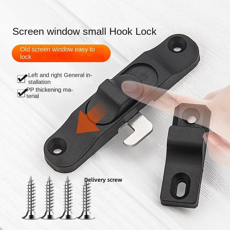 Window Lock Bar - Kunci jendela pintu lipat plastik pegas,