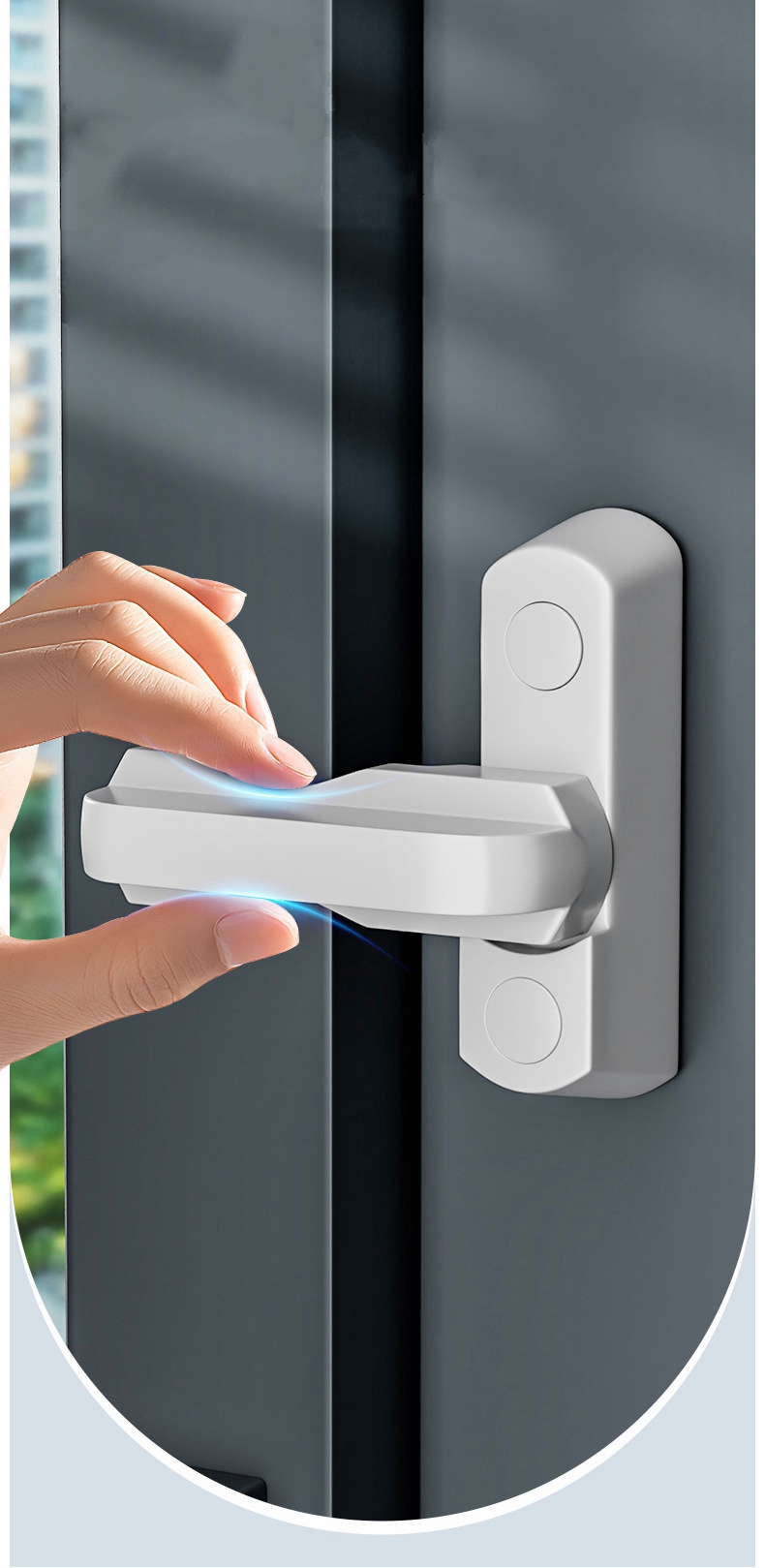 Window Lock Bar - Kunci Jendela Pintu UPVC Pengaman Anak