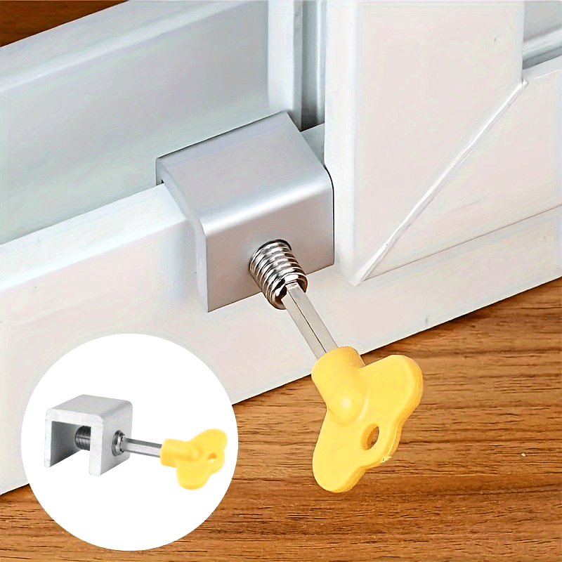 Window Lock Bar - 3 Set Penjepit Pembatas Pintu dan
