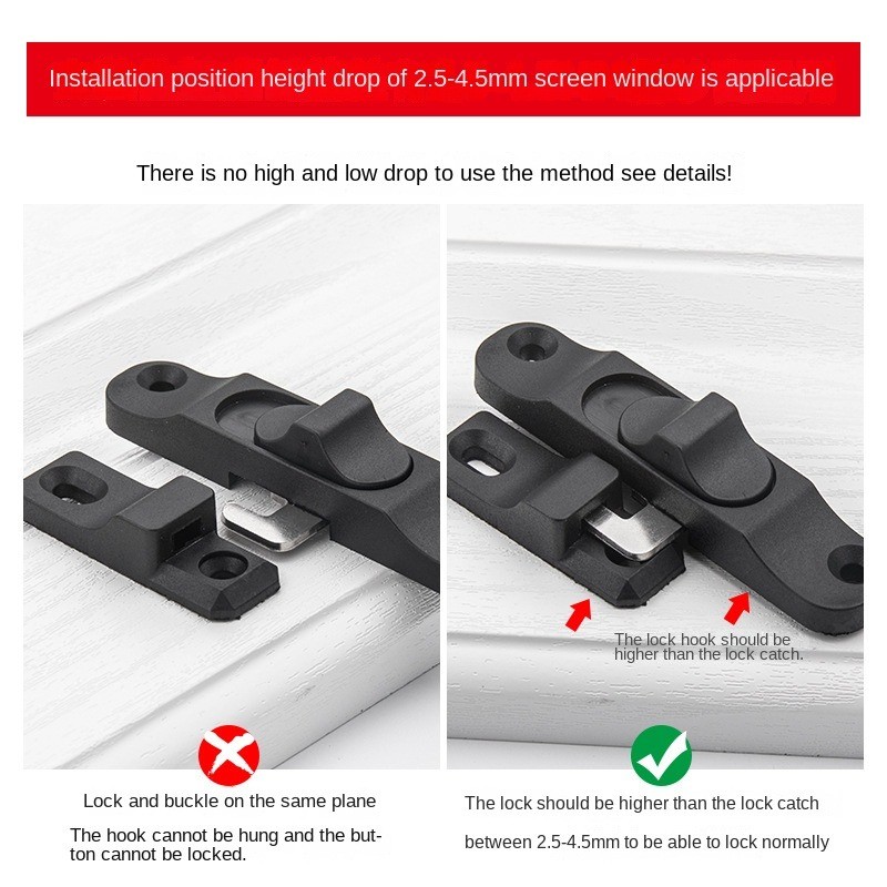 Kunci jendela pintu lipat plas - Window Lock Bar ulasan dan harga
