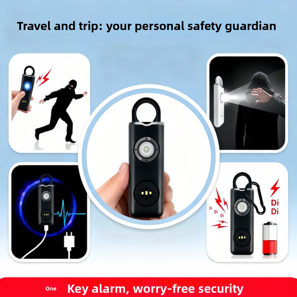 Alarm Pribadi 130 DB Suara Ker - Personal Alarm Keychain ulasan dan harga