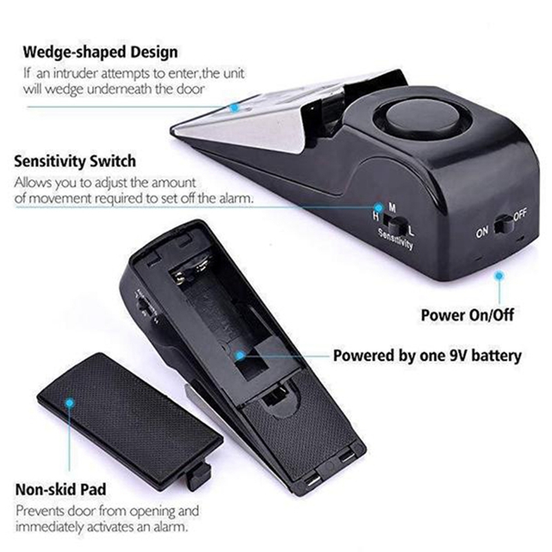 Alarm Pengunci Pintu Nirkabel  - Door Stop Alarm ulasan dan harga
